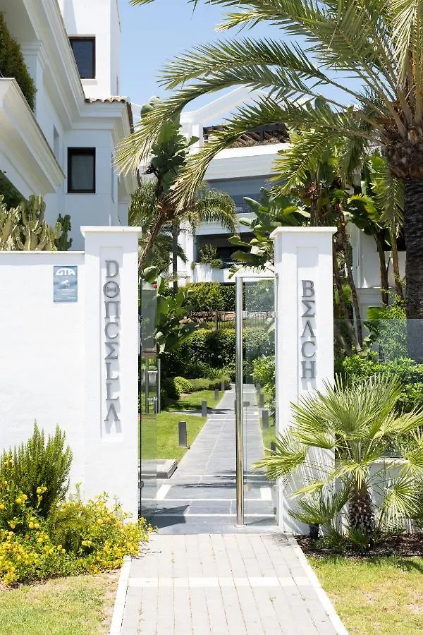 Frontline Beach Ground Floor Apartment With Private Garden, Doncella Beach. Estepona Spain